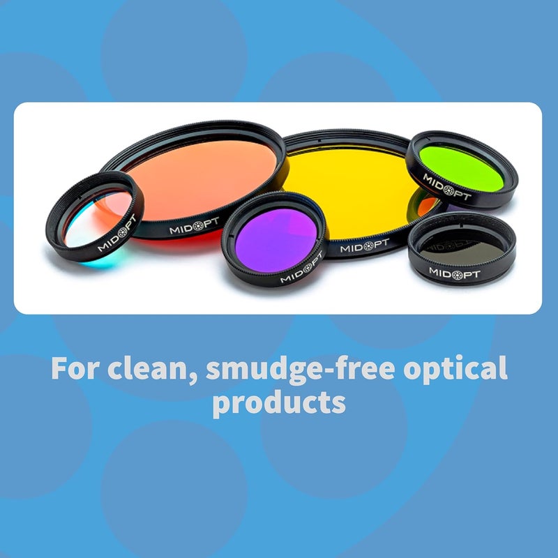 MidOpt Professional Optics Cleaning Solution and Microfiber Cloth, for Clean and Smudge-Free Lenses, Convenient Tube for On-The-Go, 2 oz (59.1 mL), POC1 - Image 3